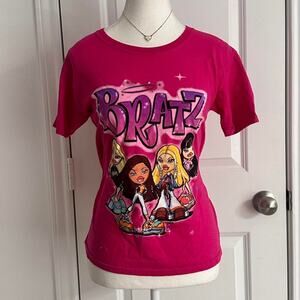 Bratz Size XS Vintage Y2K 100% Cotton T Shirt With Open Back Cut Outs
